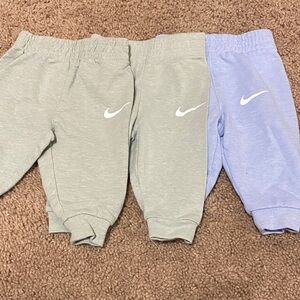 3mo Nike Kids Sweatpants - Green and Light Blue